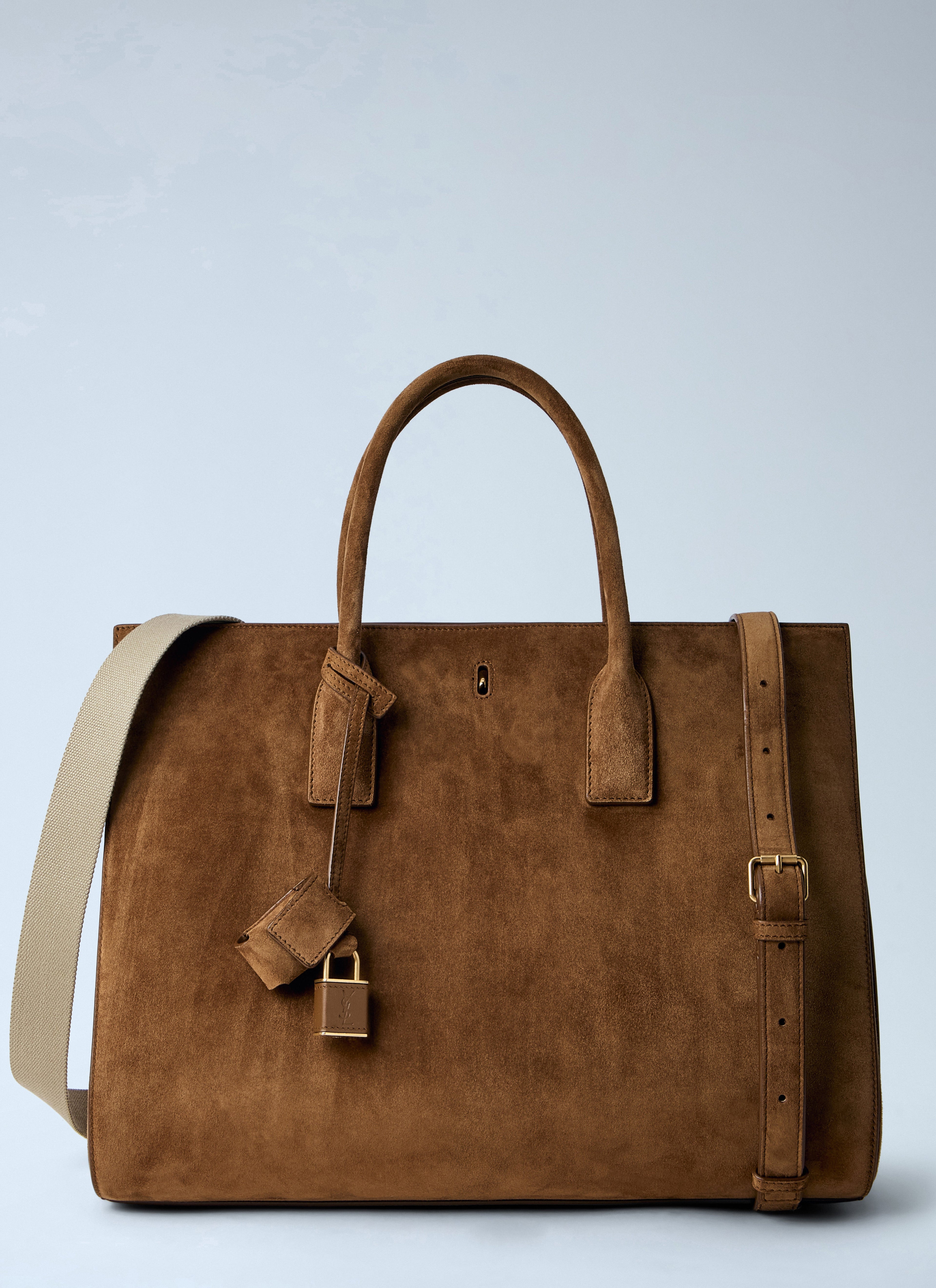 Saint Laurent Women Sac De Jour Suede Handbag