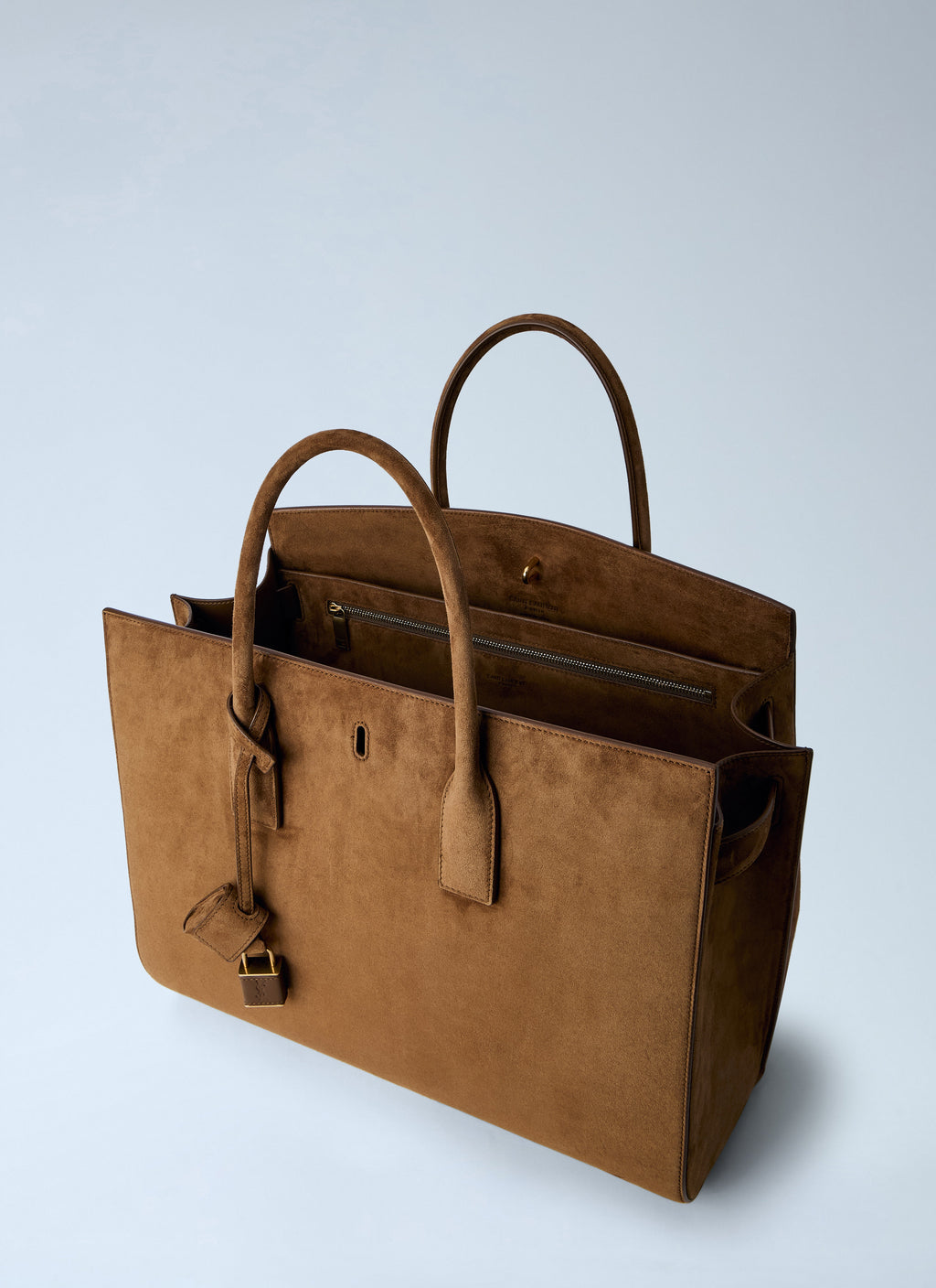 Saint Laurent Women Sac De Jour Suede Handbag