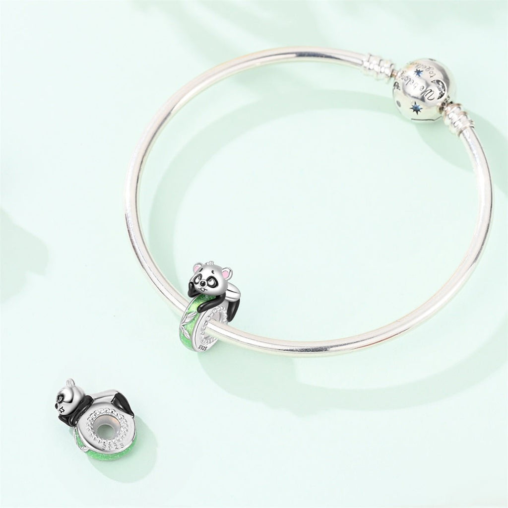 Sleeping Panda & Bamboo Glow Charm