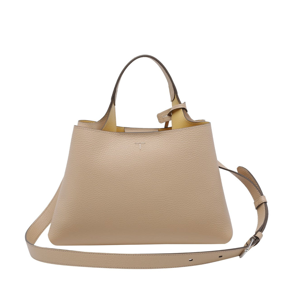 Tod's Women Small Leather Handbag With T Timeless Charm