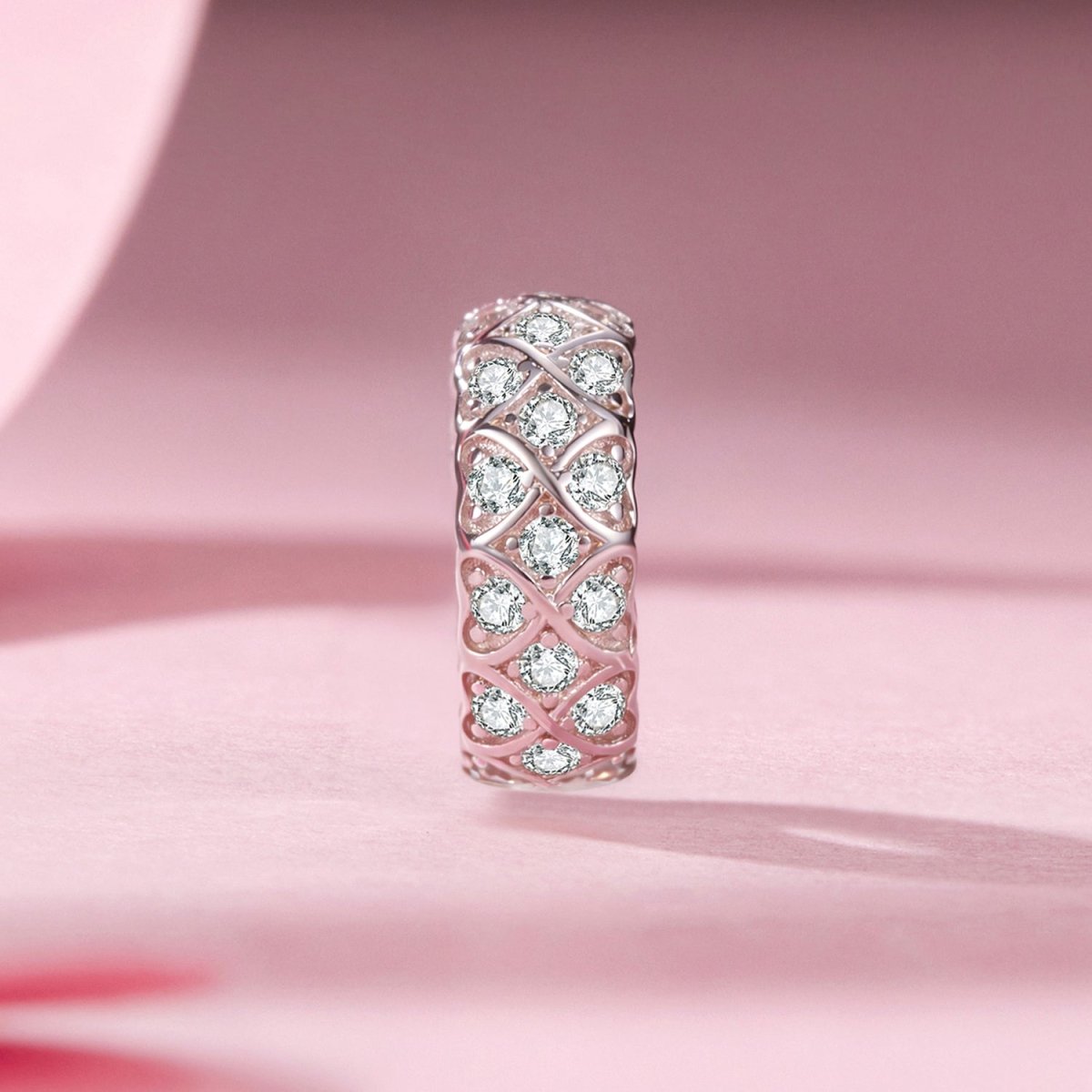 Sparkling Heart Mosaic Charm