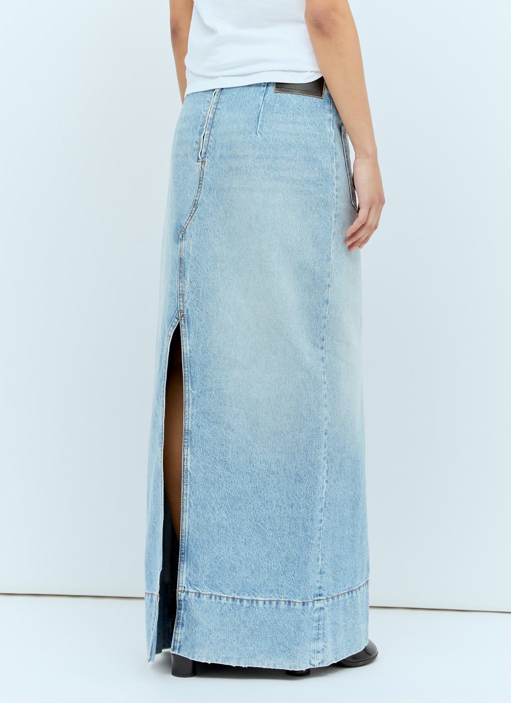 Sportmax Women Backwards Denim Skirt