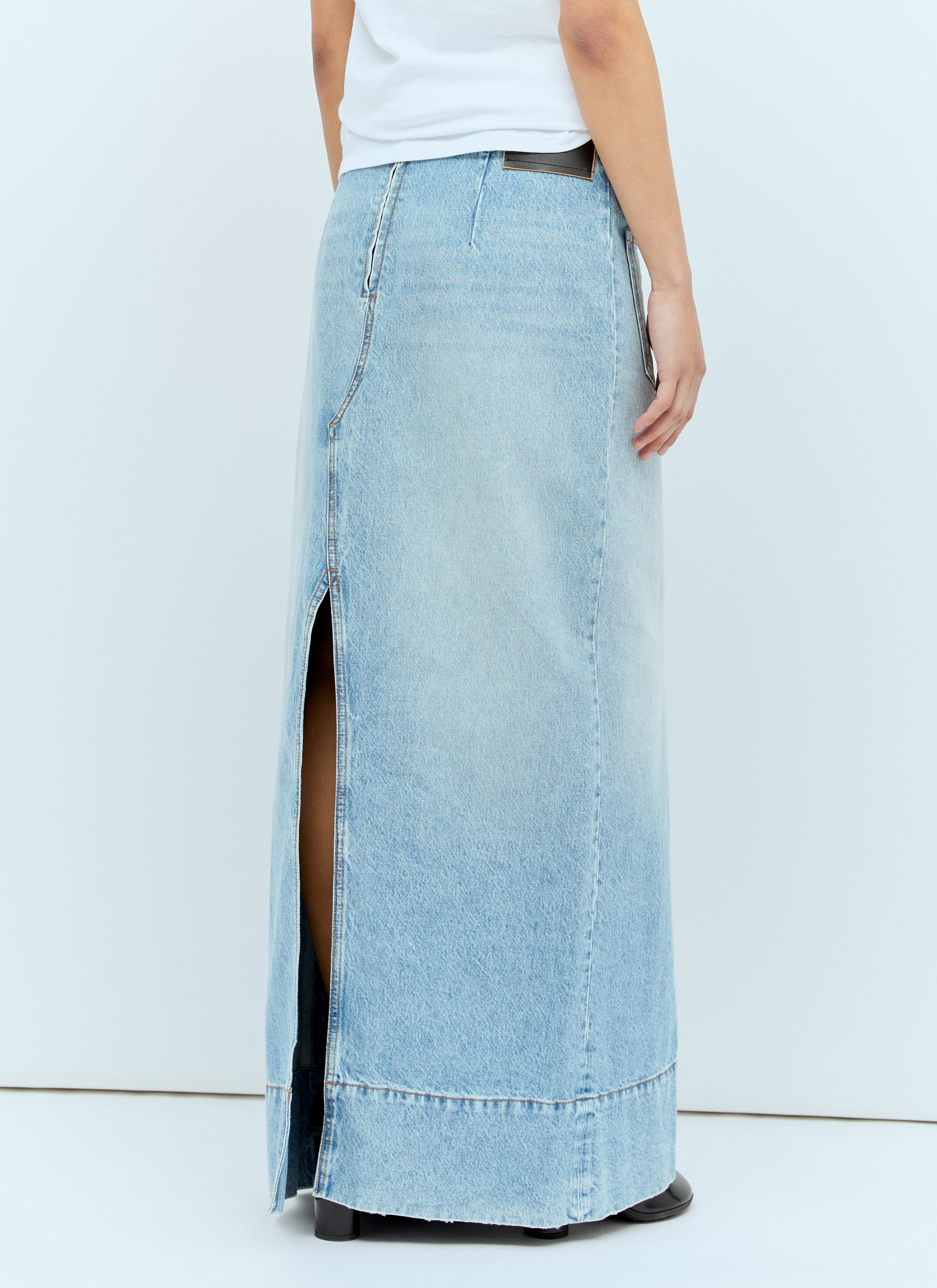 Sportmax Women Backwards Denim Skirt