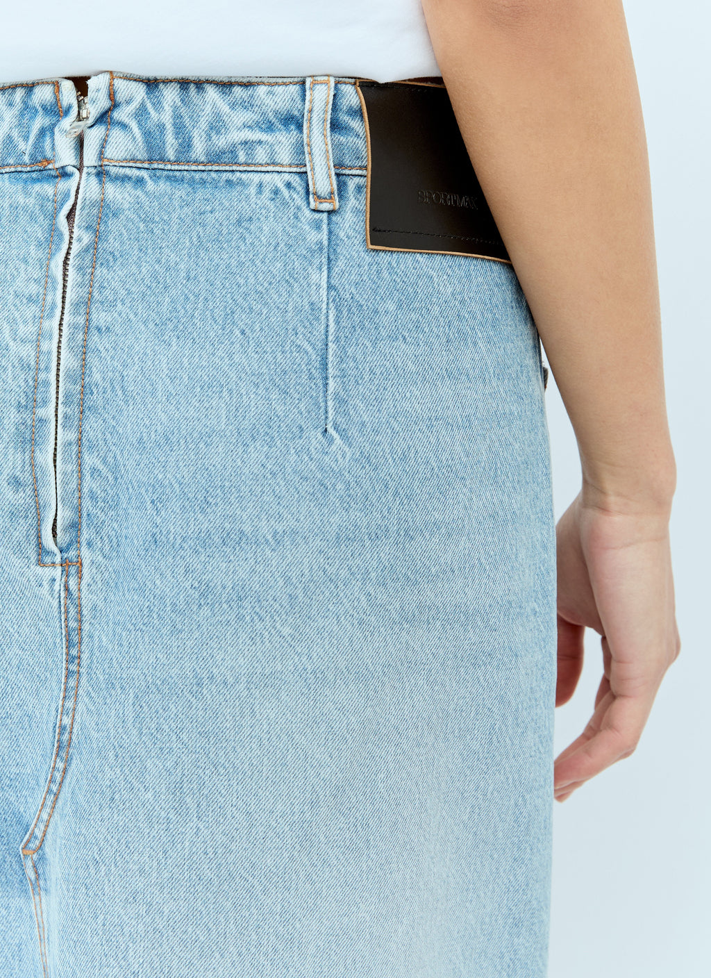 Sportmax Women Backwards Denim Skirt
