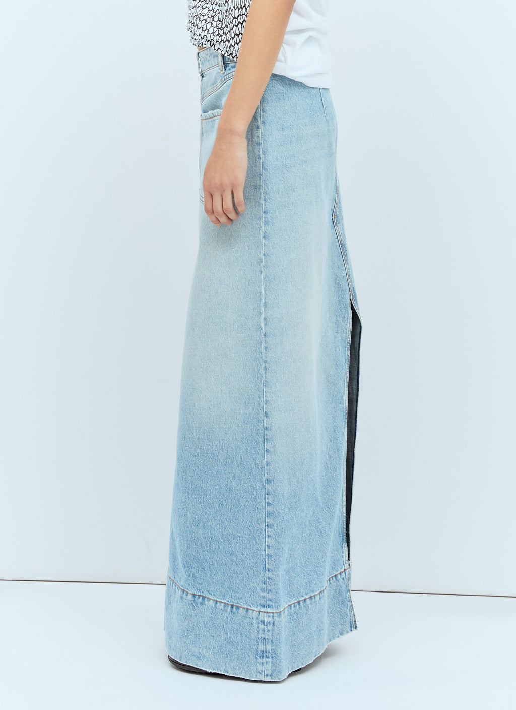 Sportmax Women Backwards Denim Skirt