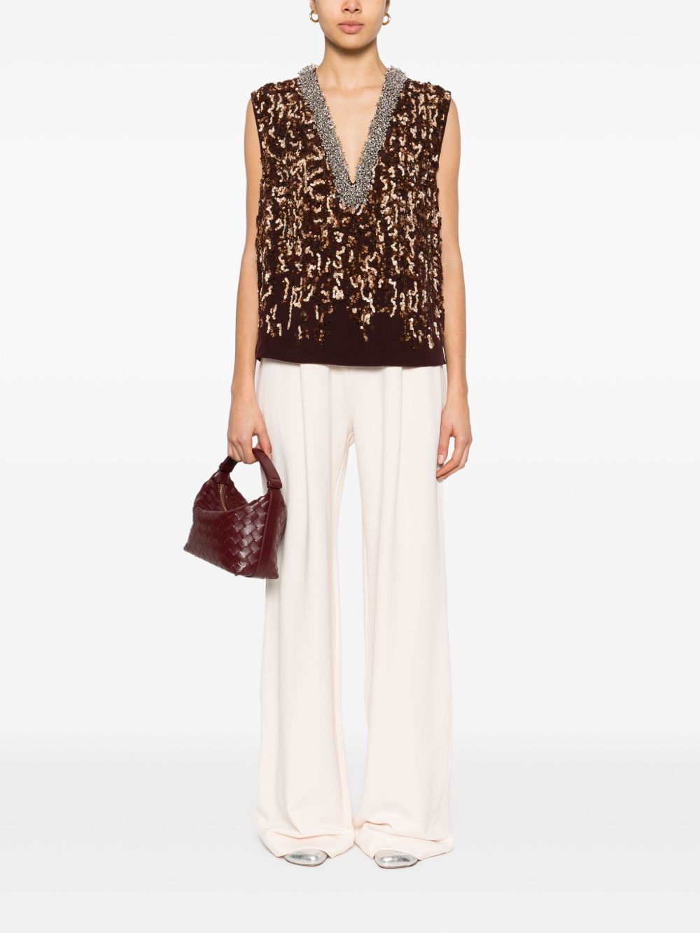 Dries Van Noten Women Hartia Cotton Trousers