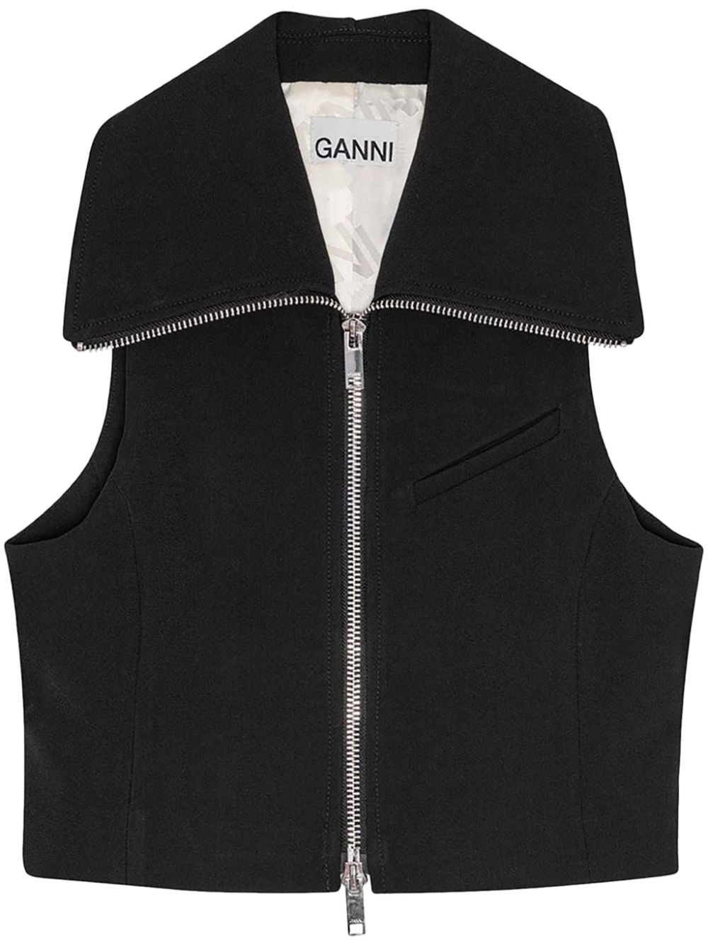 Ganni Women Zipped Vest