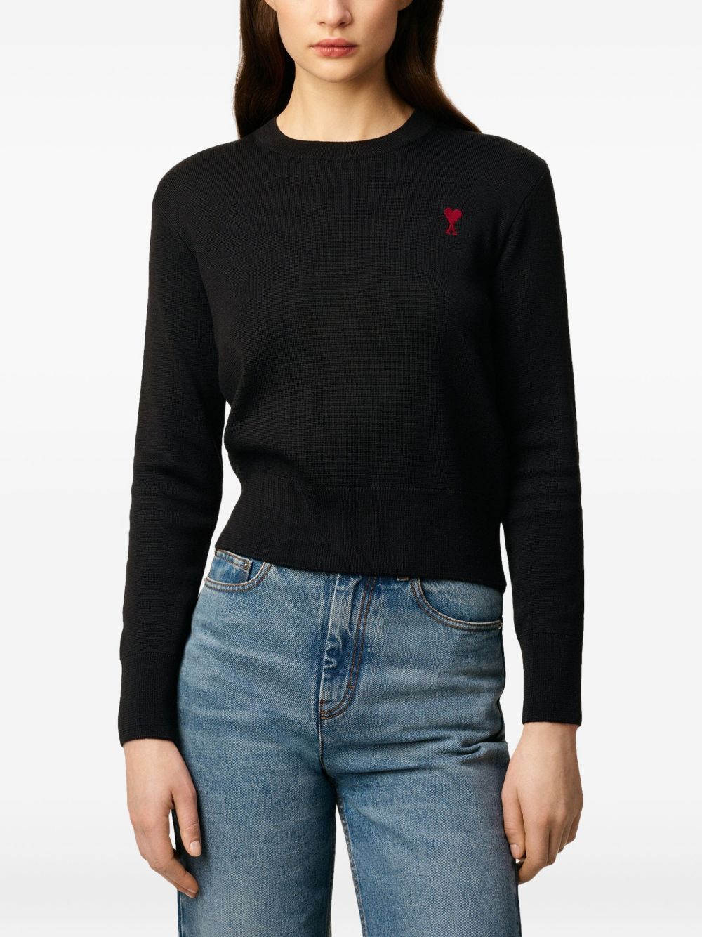 Ami Paris Women Ami De Coeur Wool Sweater