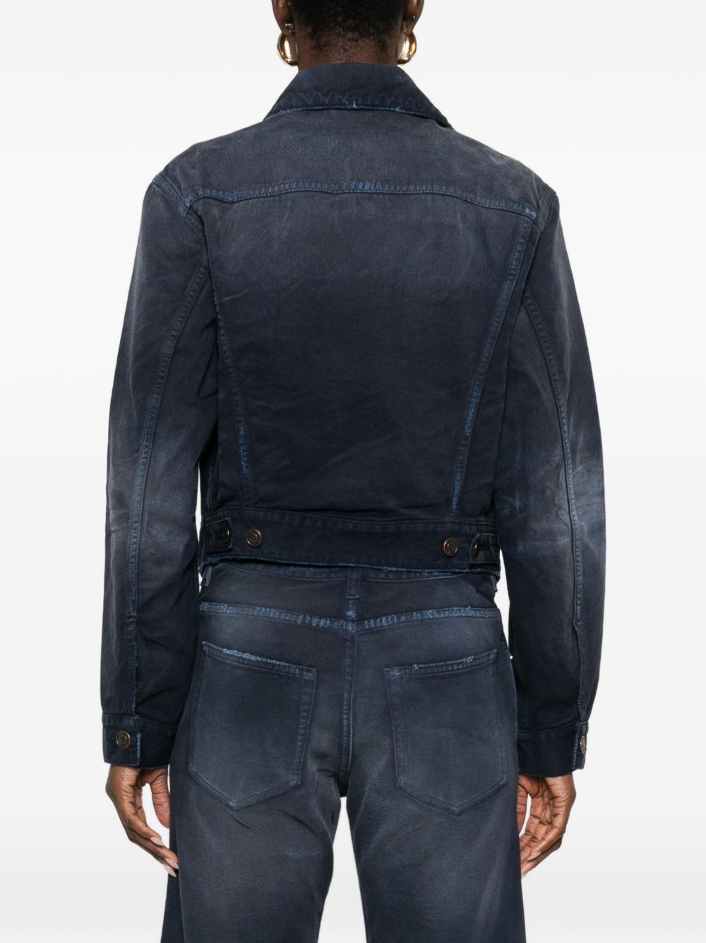 Balenciaga Women Denim Cotton Jacket