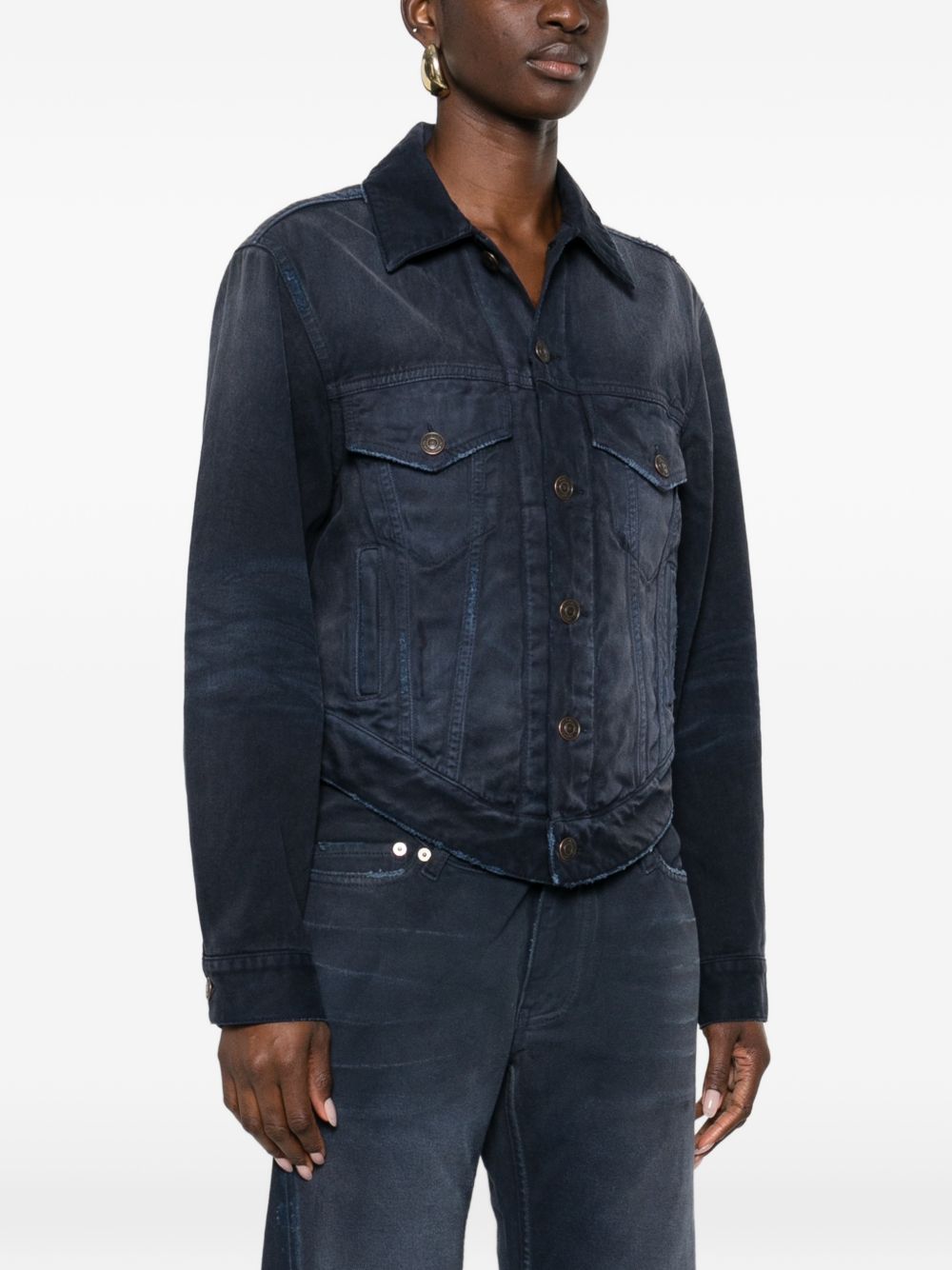 Balenciaga Women Denim Cotton Jacket
