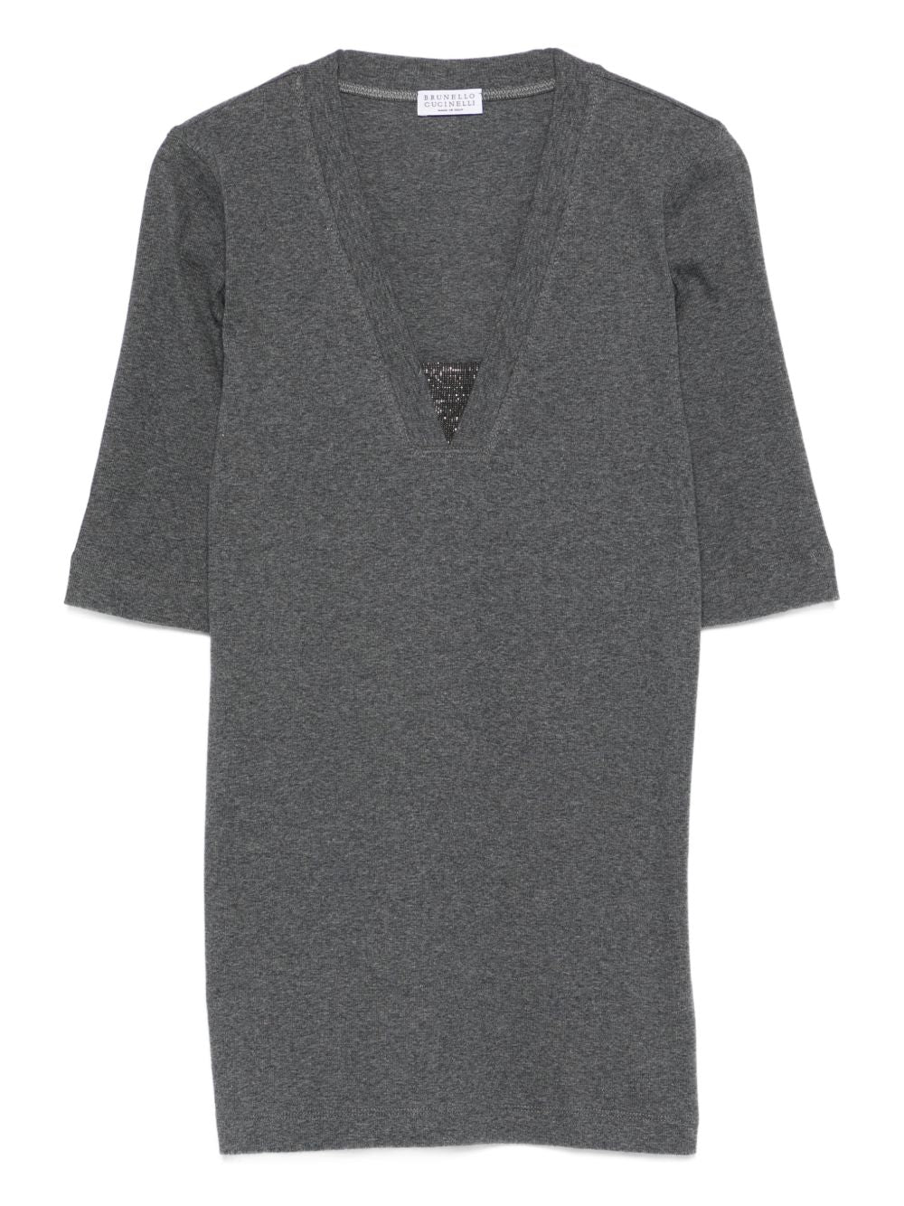 Brunello Cucinelli Women Cotton V-Necked Sweater