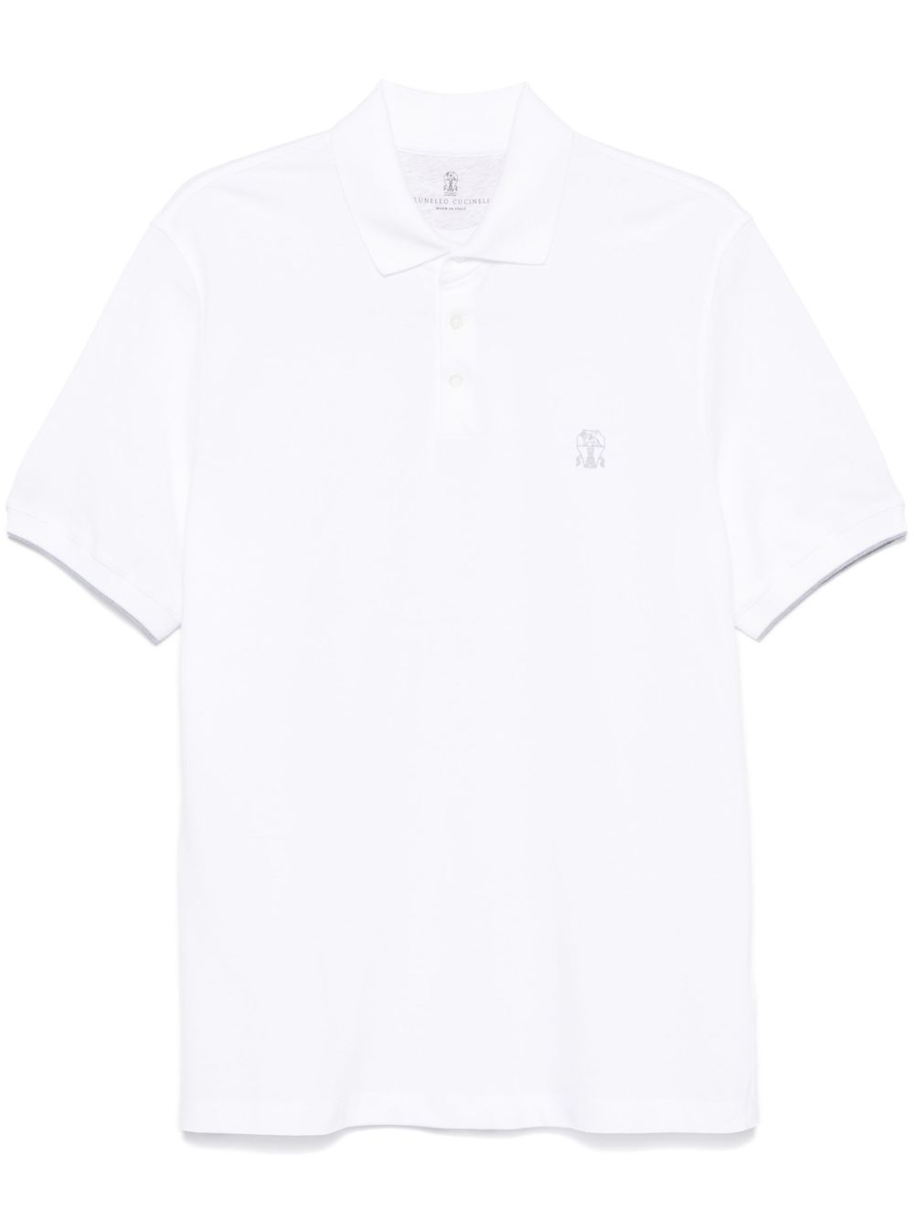 Brunello Cucinelli Men Logo Cotton Polo Shirt