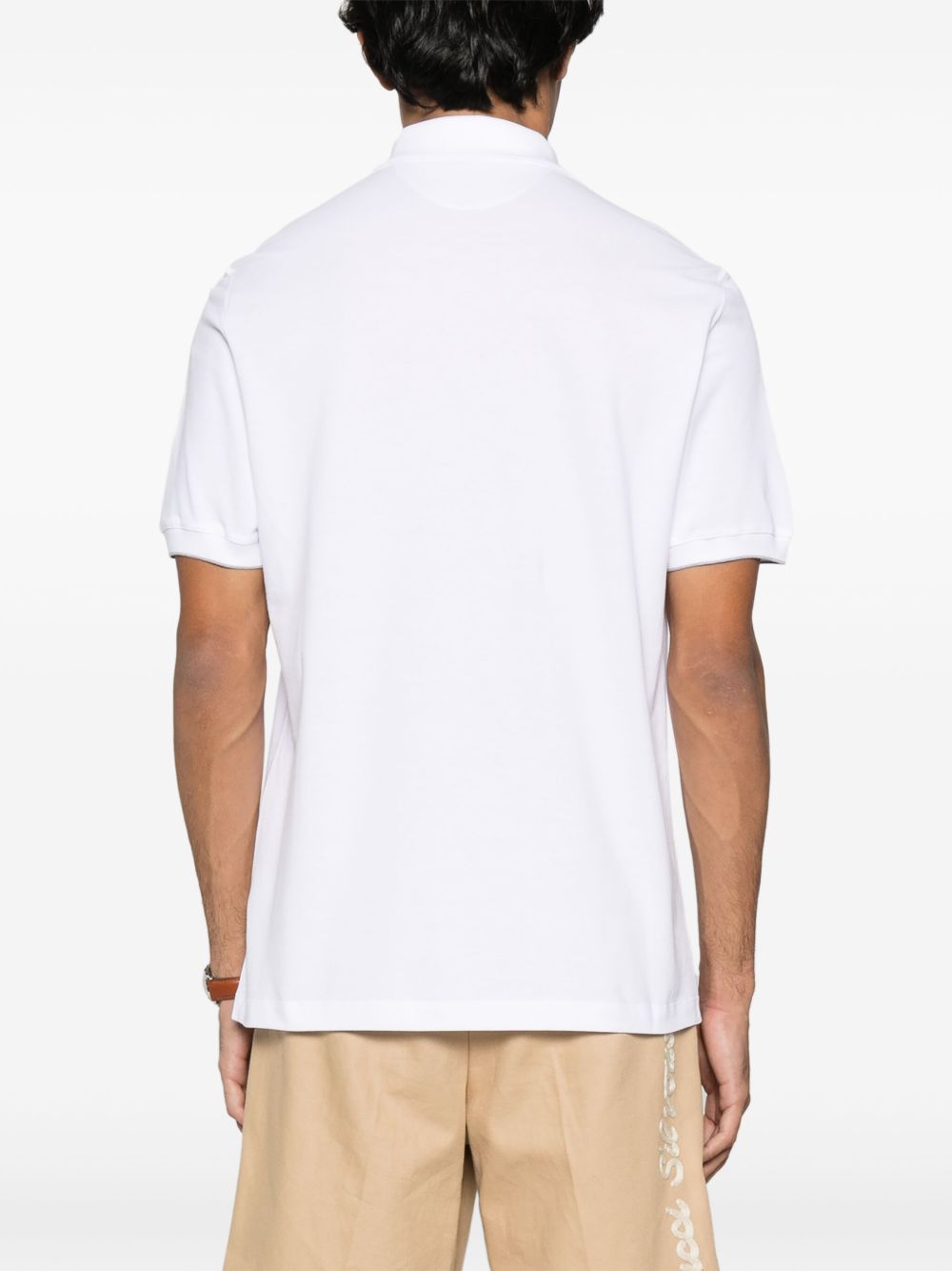 Brunello Cucinelli Men Logo Cotton Polo Shirt