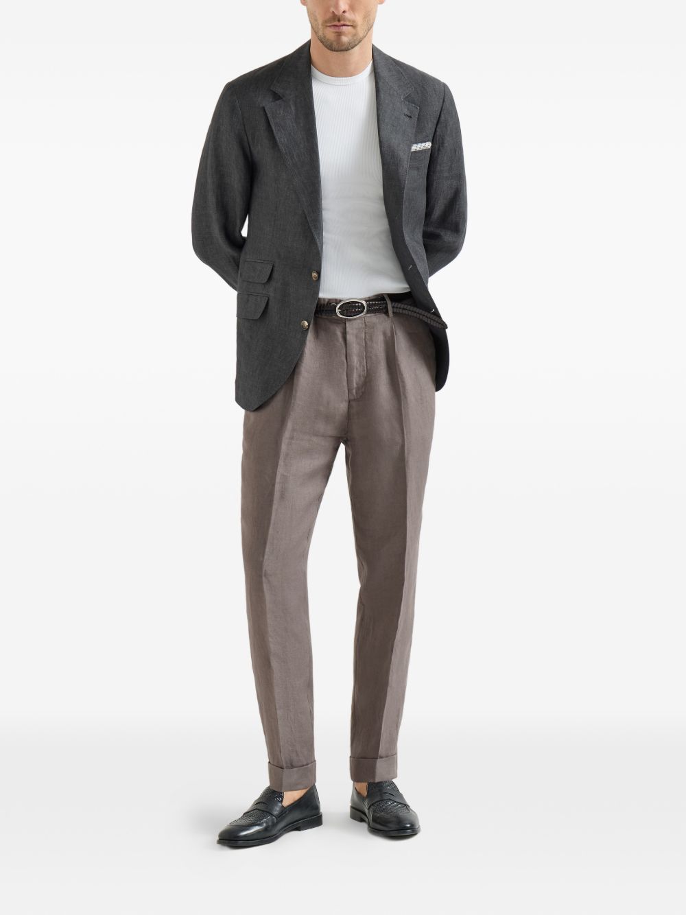 Brunello Cucinelli Men Linen Trousers