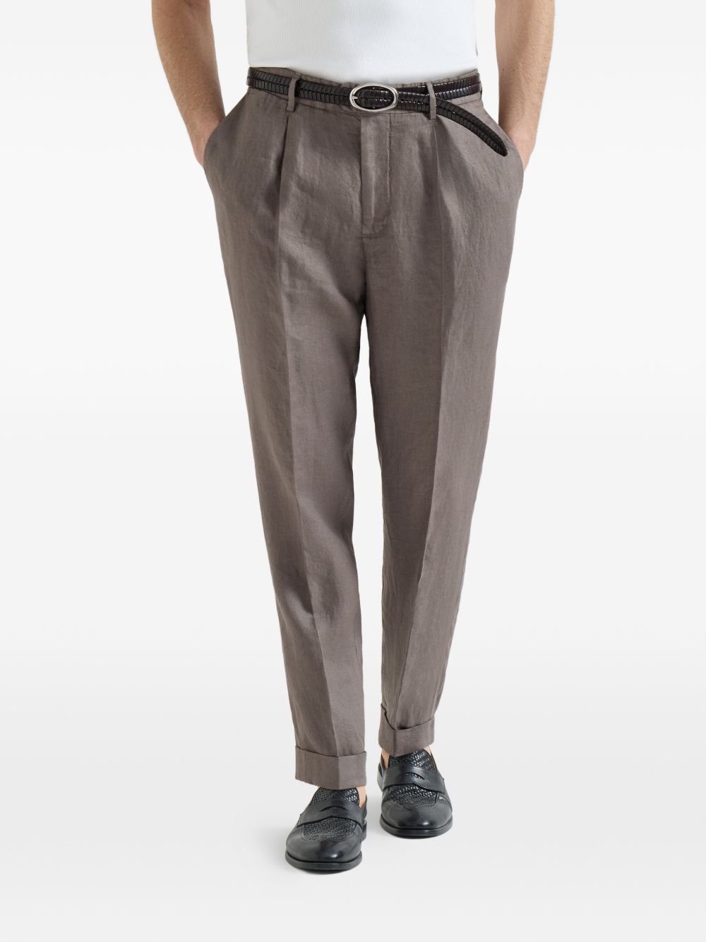 Brunello Cucinelli Men Linen Trousers