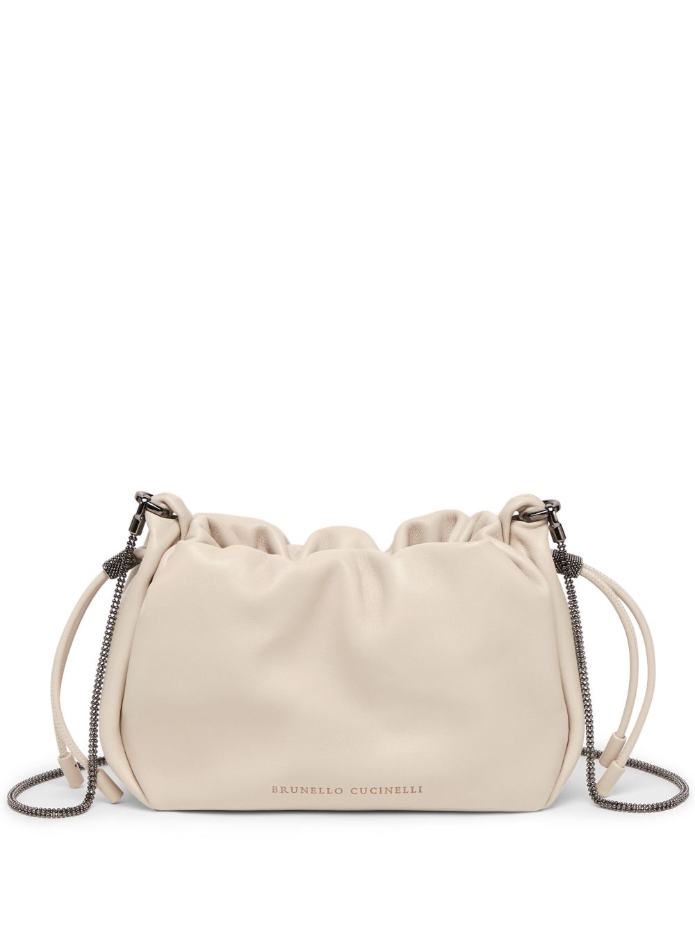 Brunello Cucinelli Women Mellow Mini Leather Bucket Bag