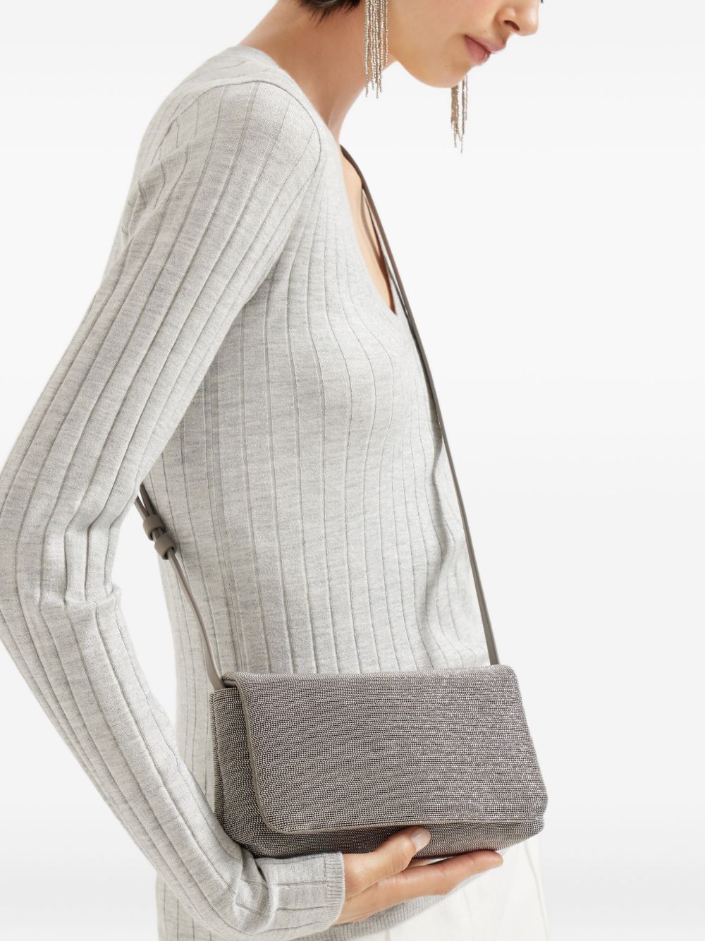 Brunello Cucinelli Women Leather Crossbody Bag
