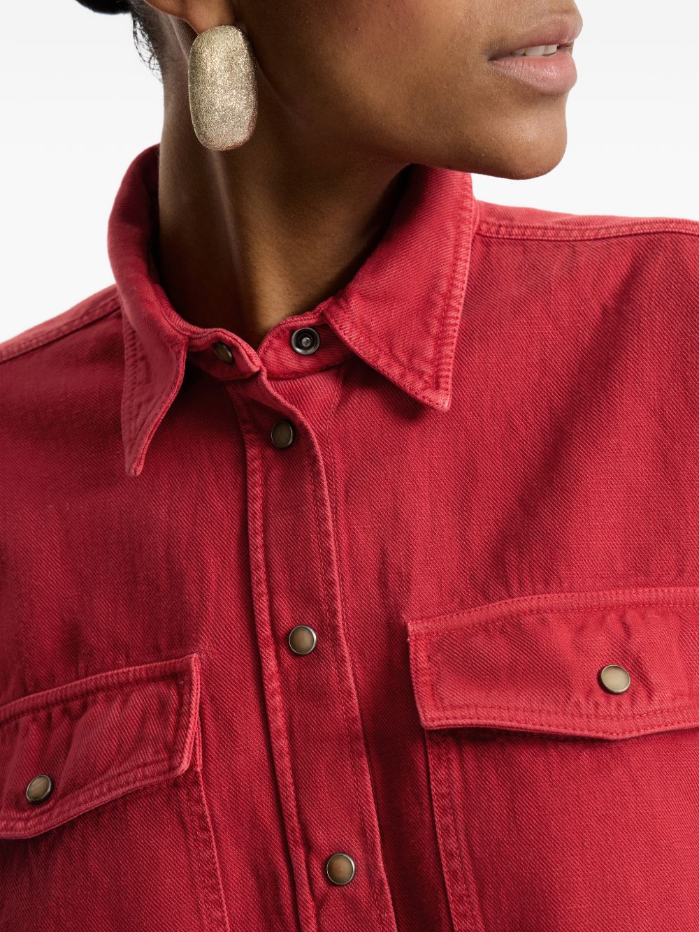 Brunello Cucinelli Women Cotton And Linen Blend Shirt