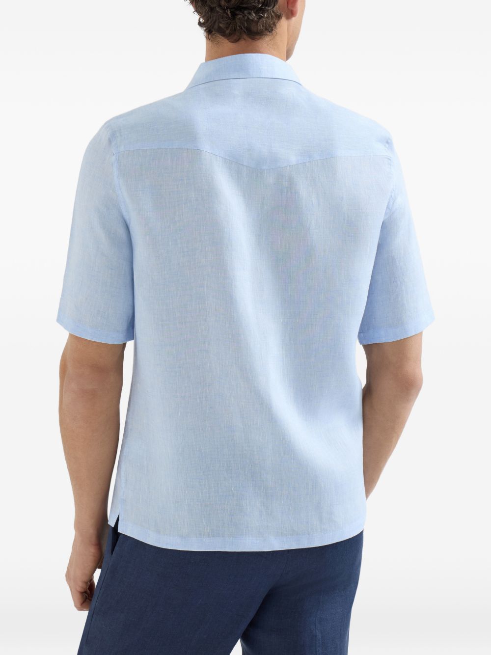Brunello Cucinelli Men Linen Shirt