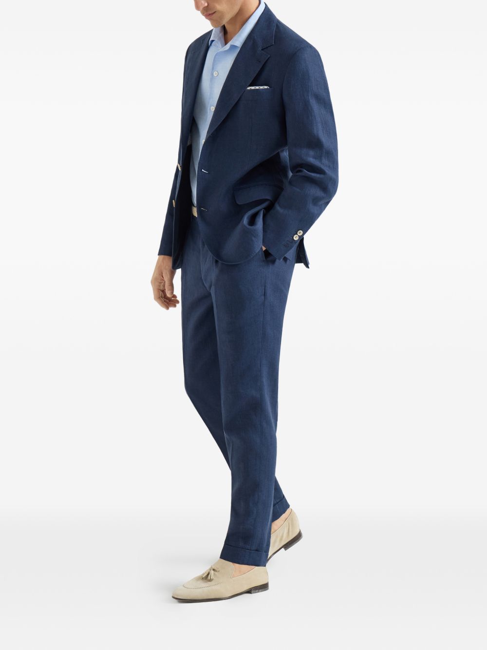 Brunello Cucinelli Men Linen Shirt