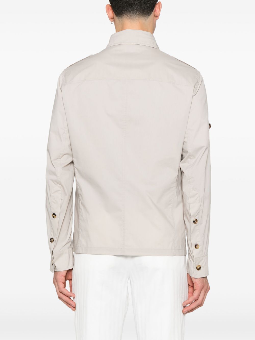Brunello Cucinelli Men Cotton And Nylon Water-Resistant Jacket