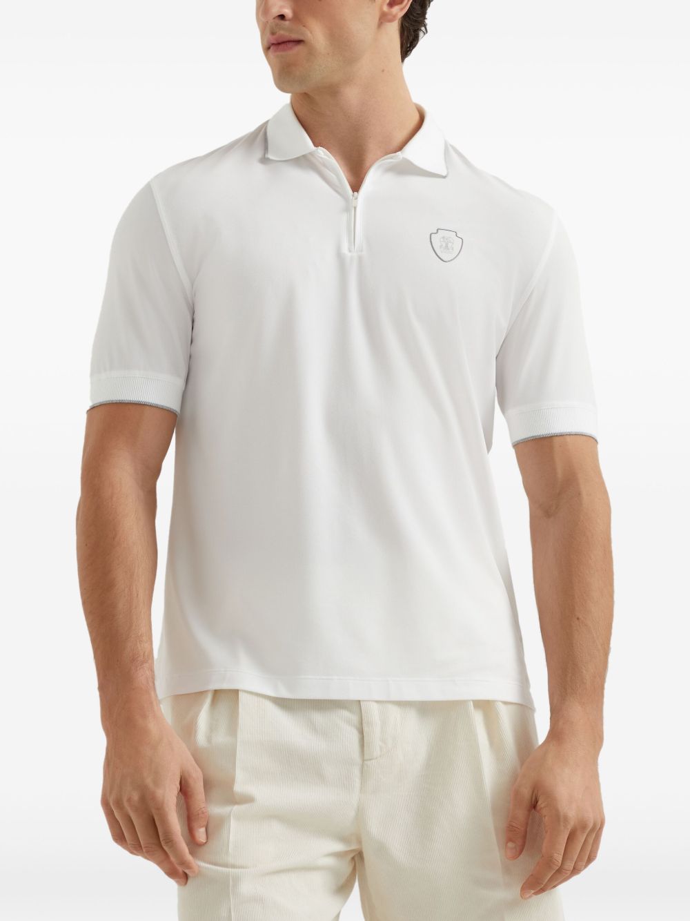 Brunello Cucinelli Men Cotton Polo Shirt