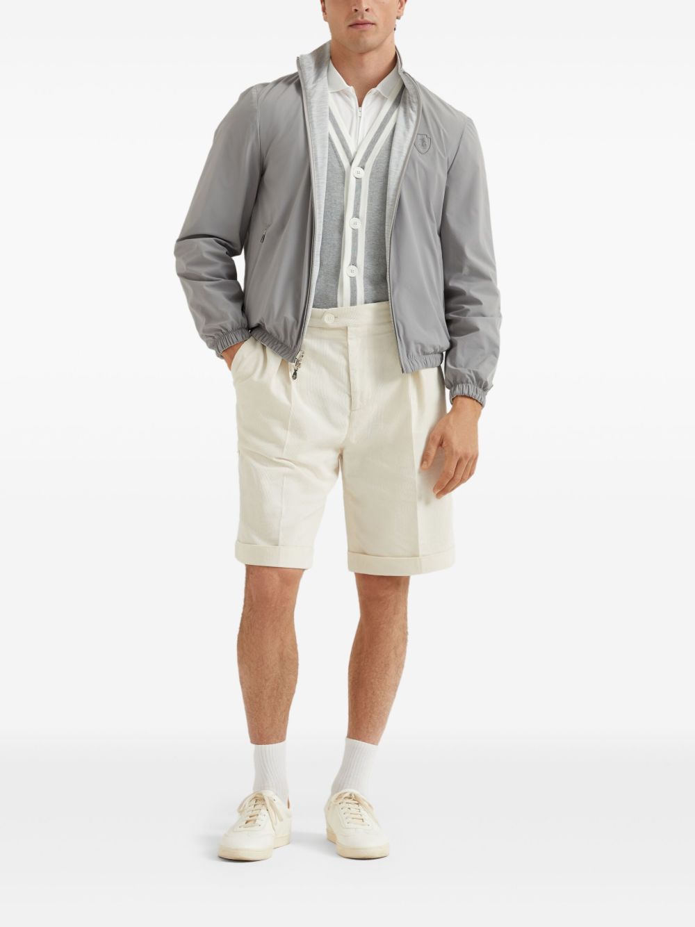 Brunello Cucinelli Men Cotton Polo Shirt