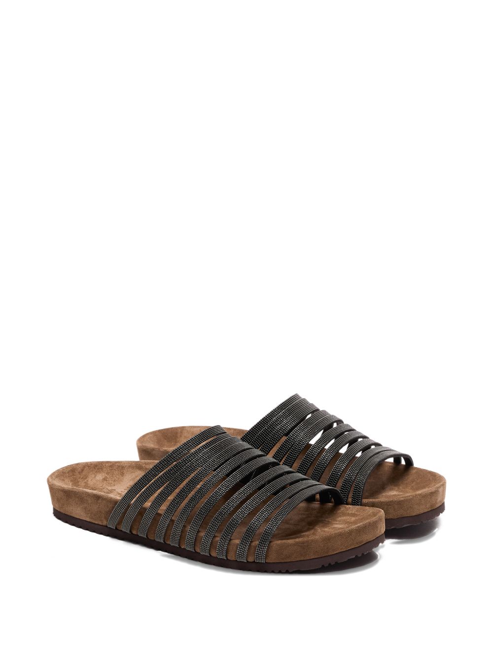Brunello Cucinelli Women Leather Flat Sandals