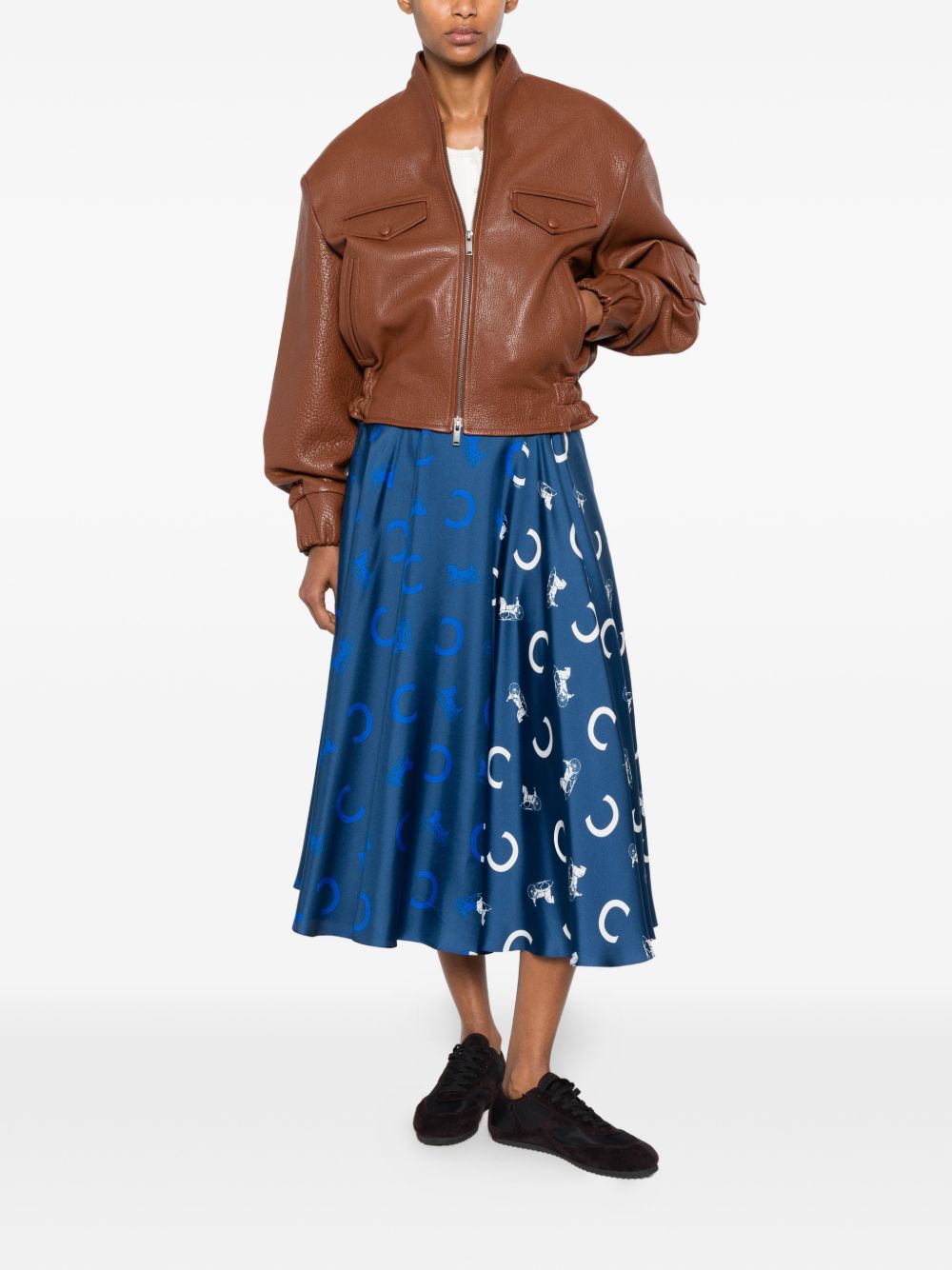 Celine Women Silk Long Skirt