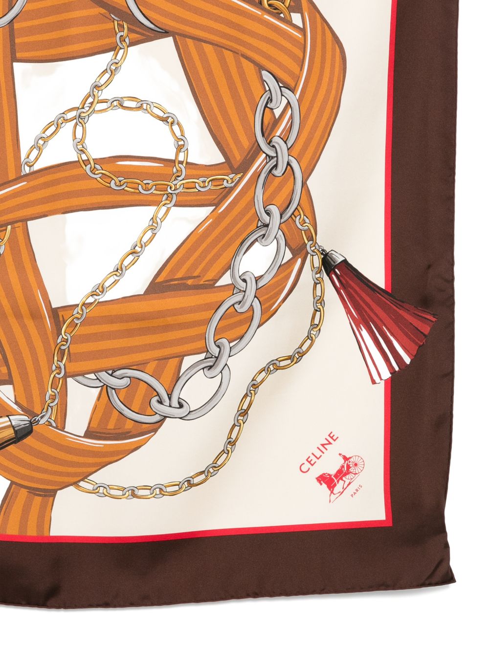 Celine Women Printed Silk Foulard