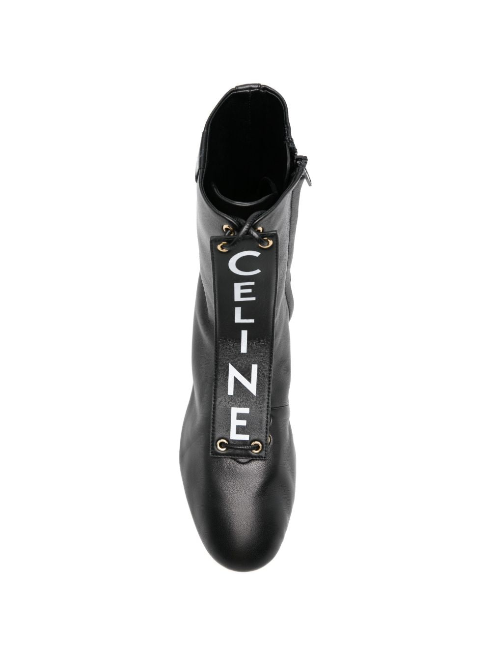 Celine Women Leather Lace-Up Boots