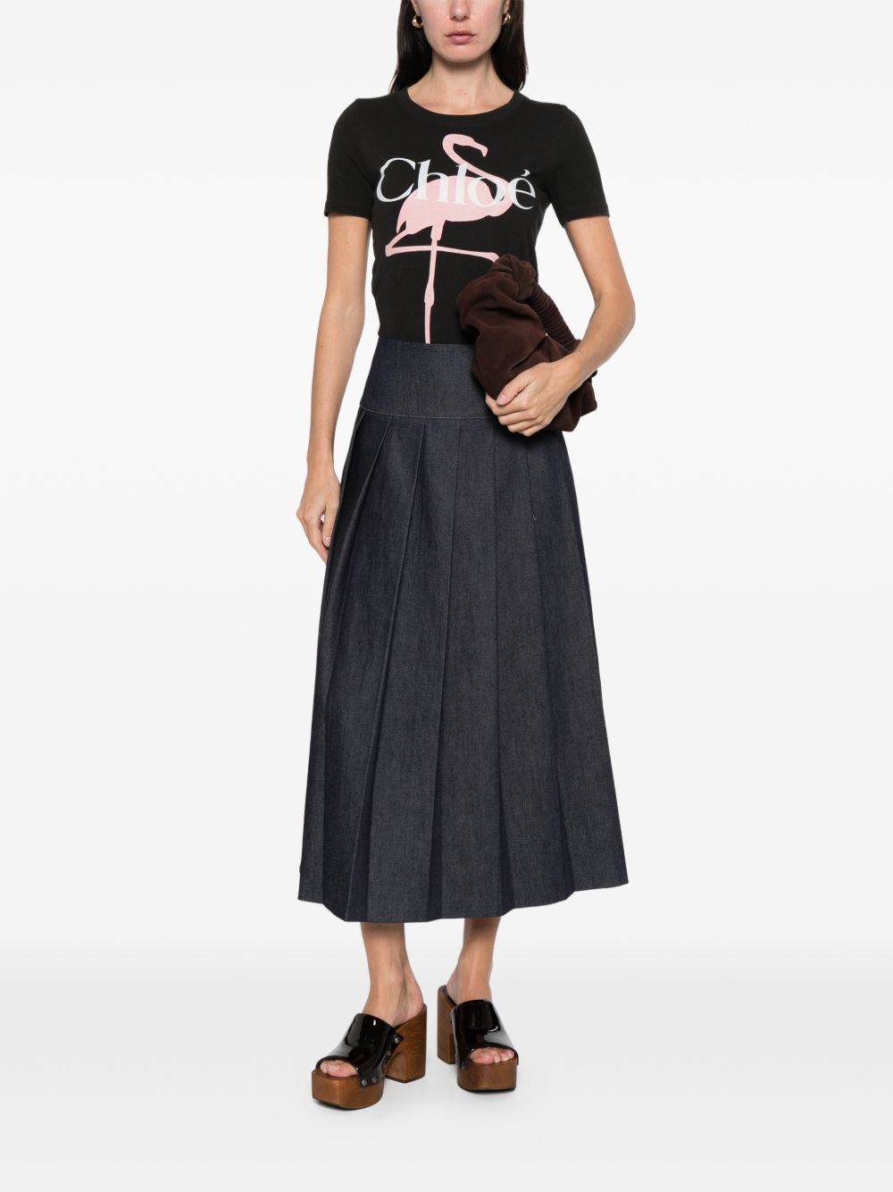 Chloé Women Printed Cotton T-Shirt