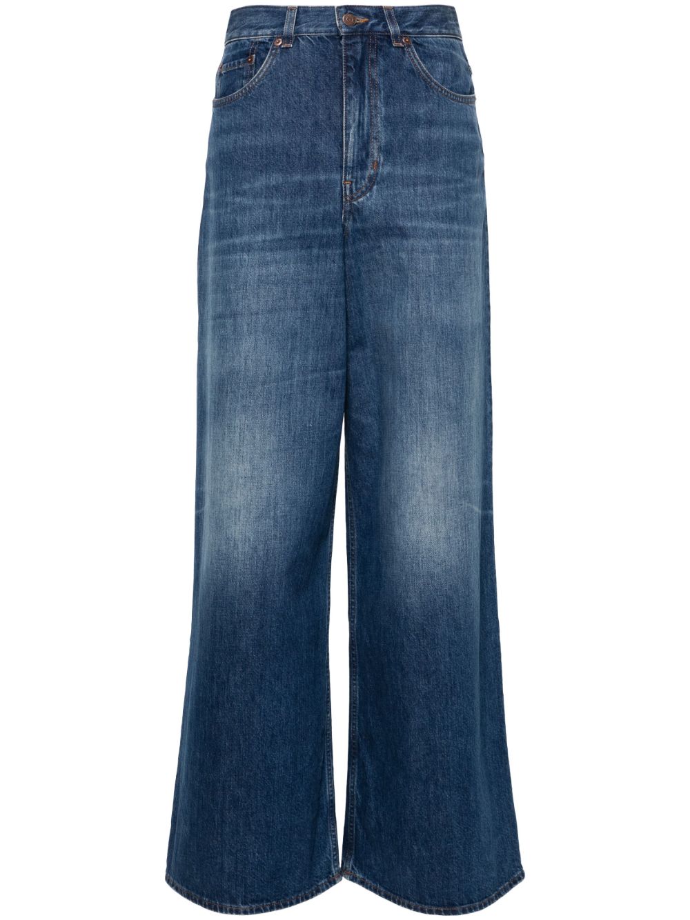 Chloé Women Cotton Wide-Leg Denim Jeans