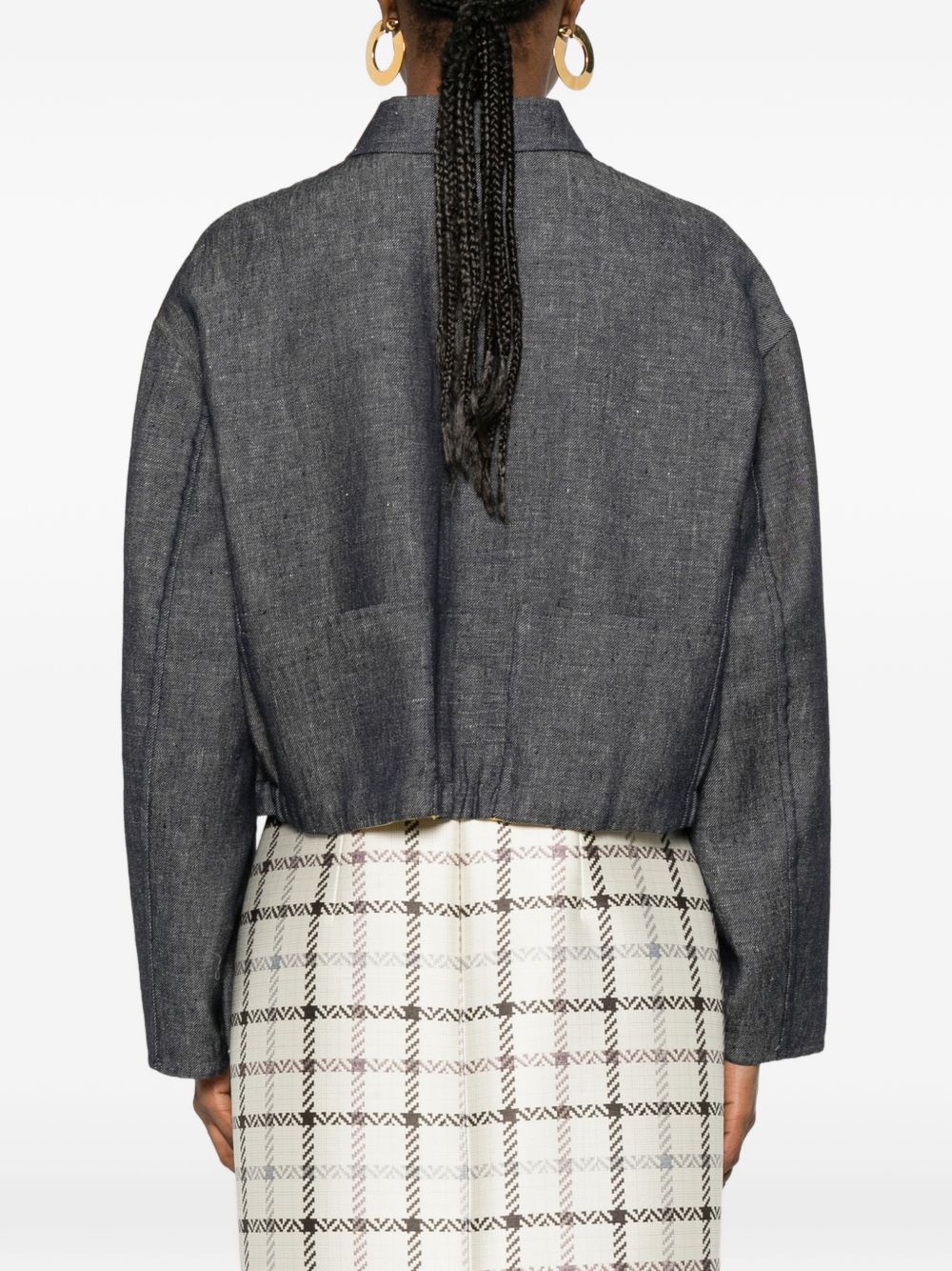 Fendi Women Embroidered Denim Jacket