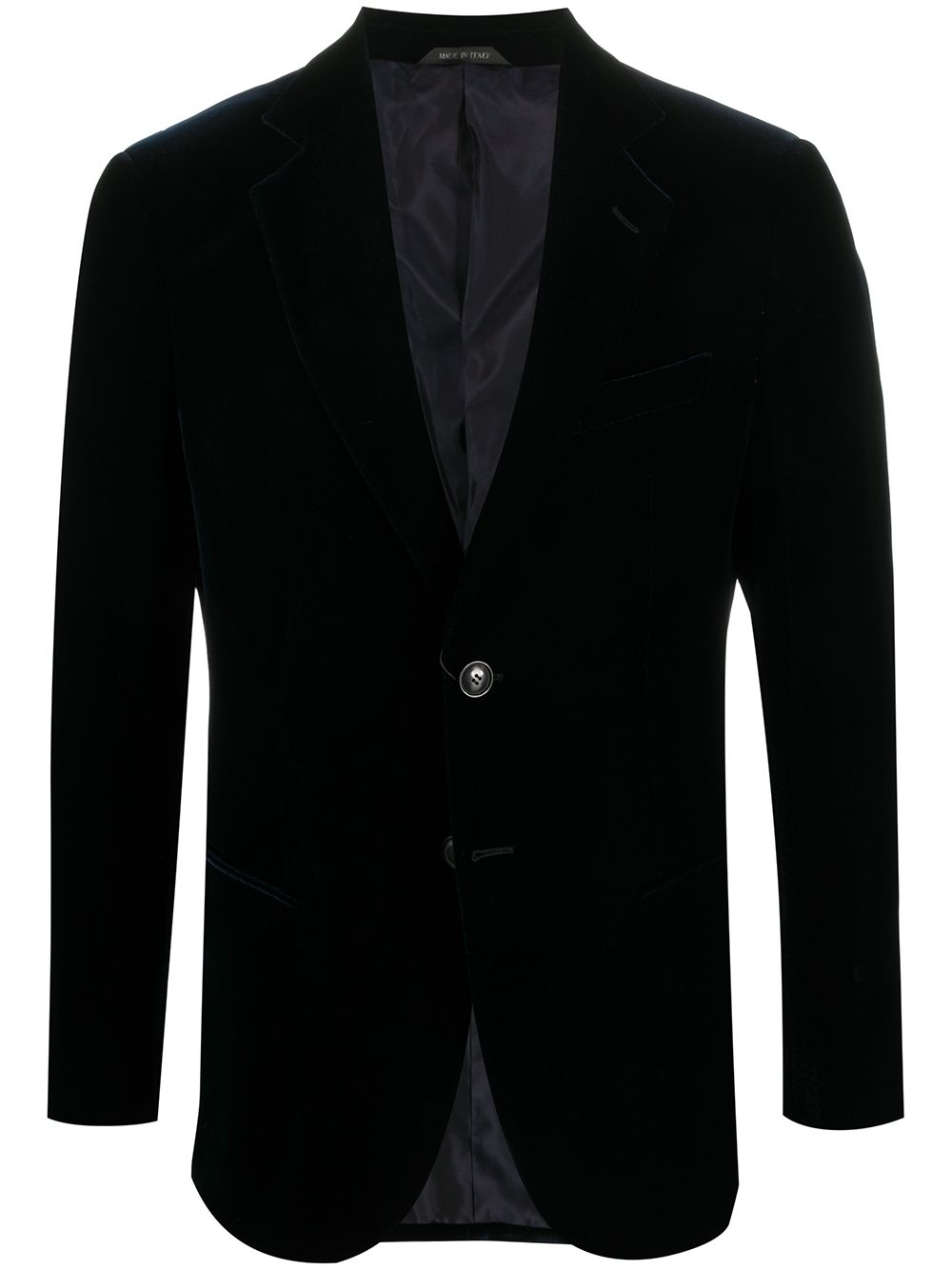 Giorgio Armani Men Velvet Single-Breasted Blazer Jacket