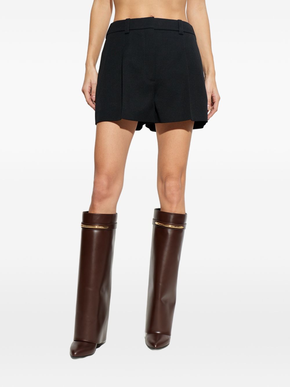 Givenchy Women Wool Pleated Shorts
