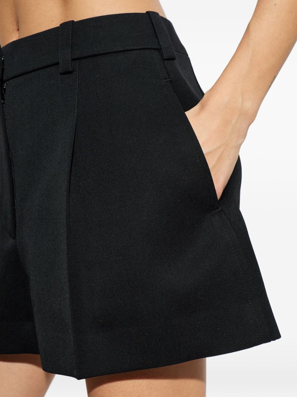 Givenchy Women Wool Pleated Shorts