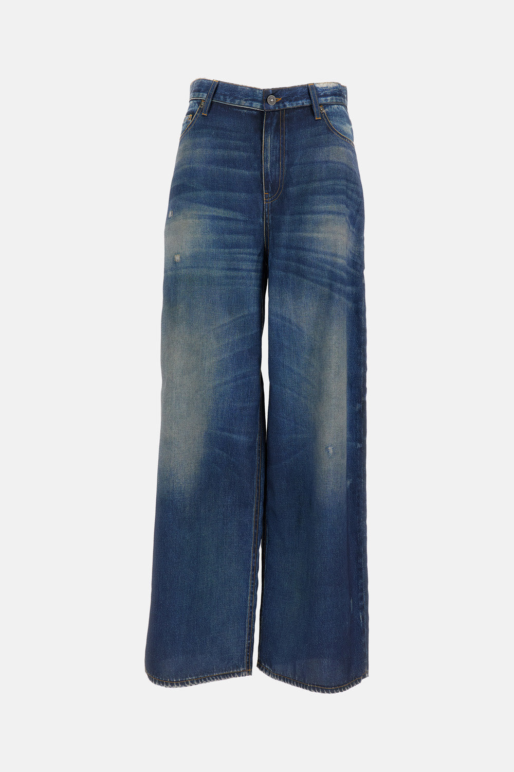 Golden Goose Women Peggy Pant Archive Denime Print