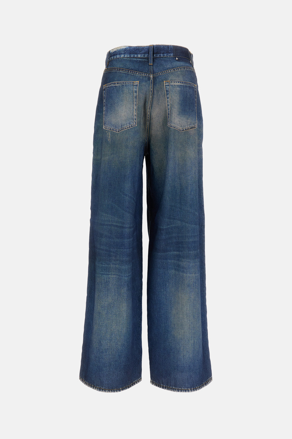 Golden Goose Women Peggy Pant Archive Denime Print