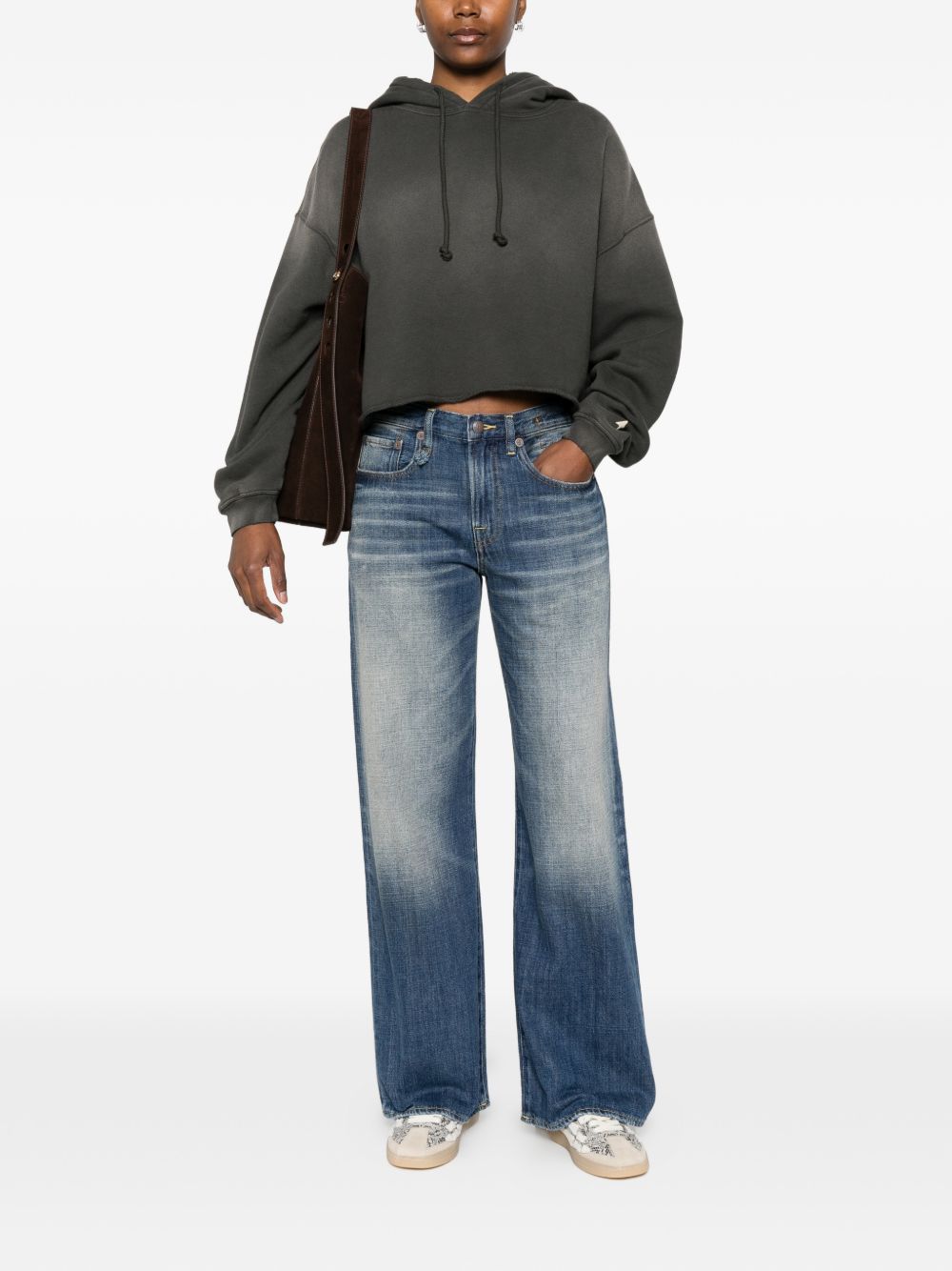 Golden Goose Women Cotton Cropped Hoodie