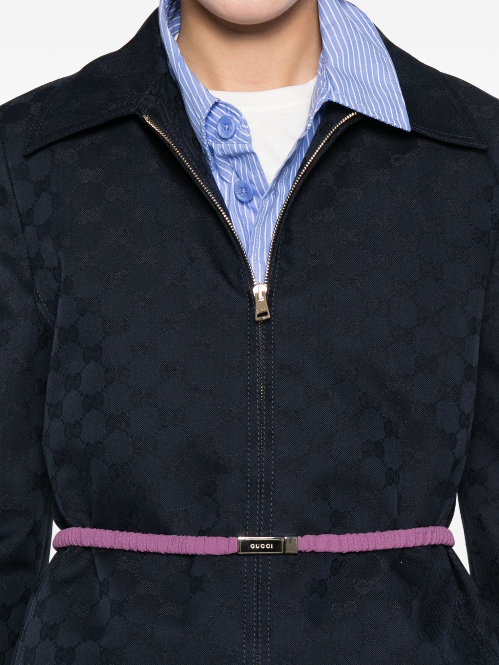 Gucci Women Gg Zipped Jacket