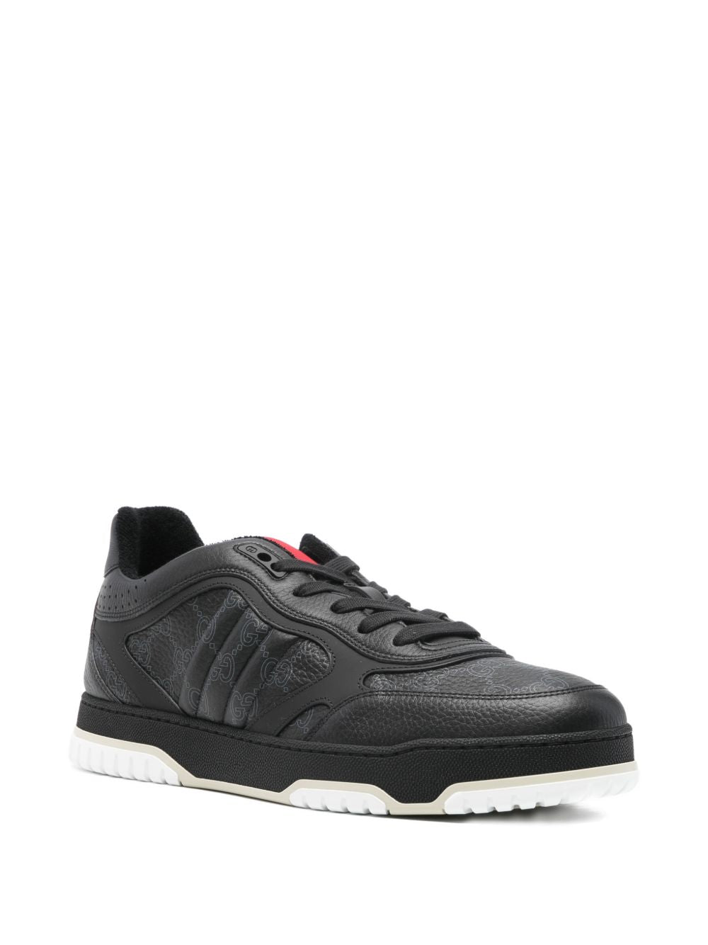 Gucci Men Re-Web Leather Sneakers