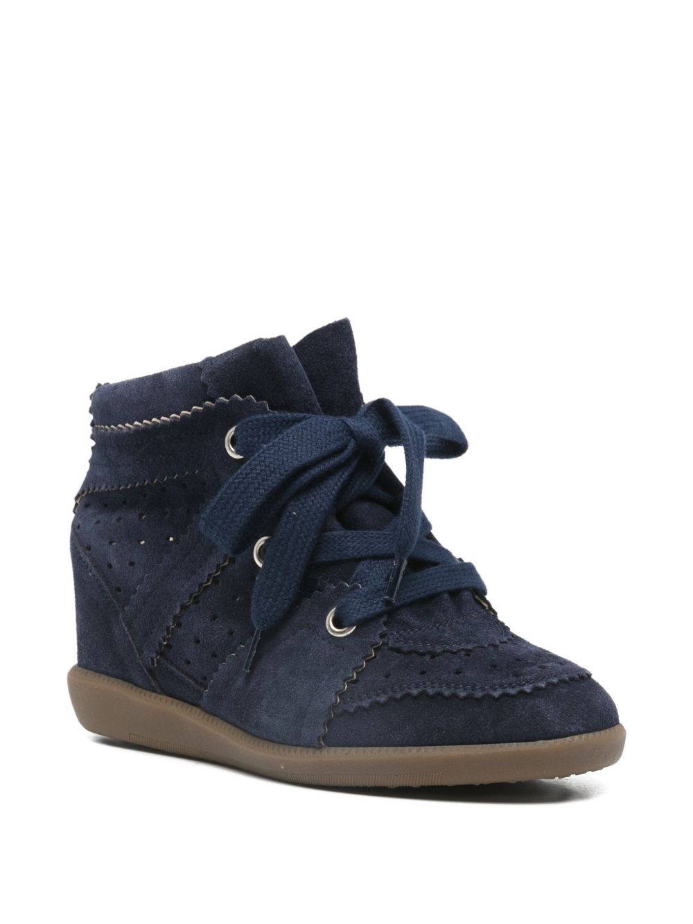 Isabel Marant Women Bobby Leather Sneakers
