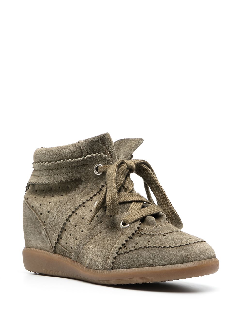Isabel Marant Women Bobby Leather Sneakers