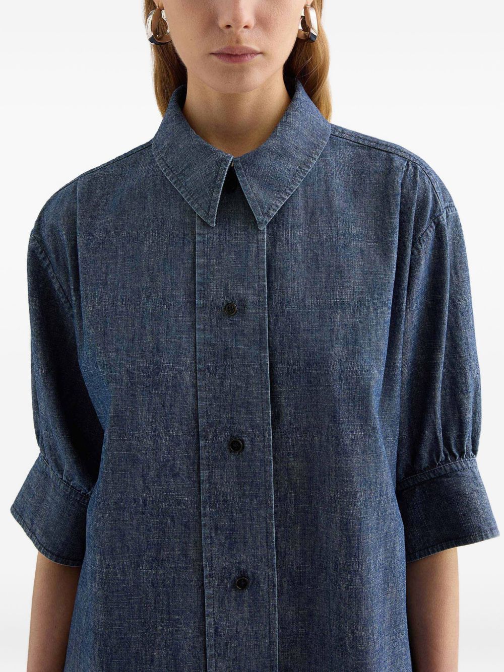 Jil Sander Women Denim Cotton Shirt