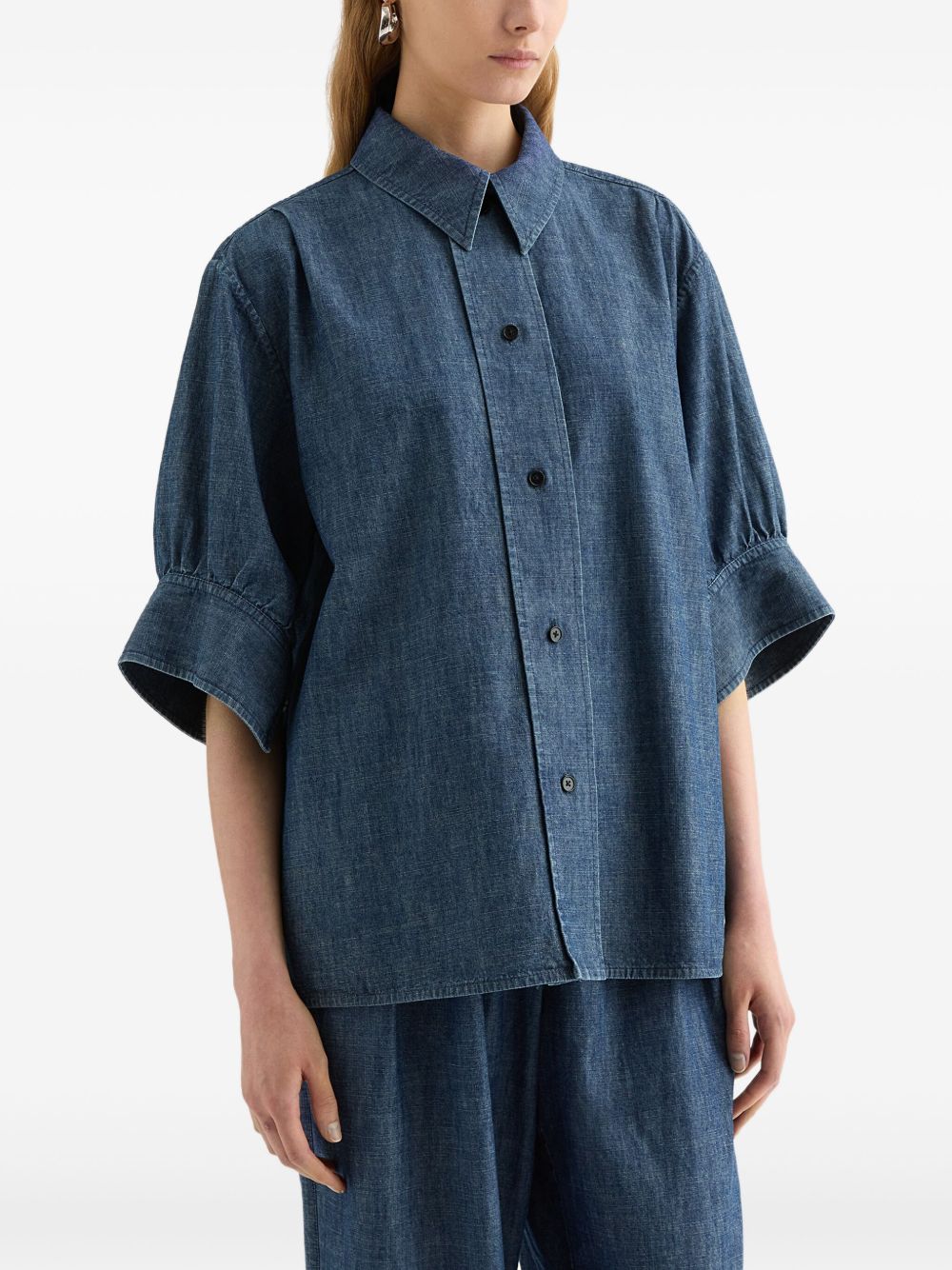 Jil Sander Women Denim Cotton Shirt