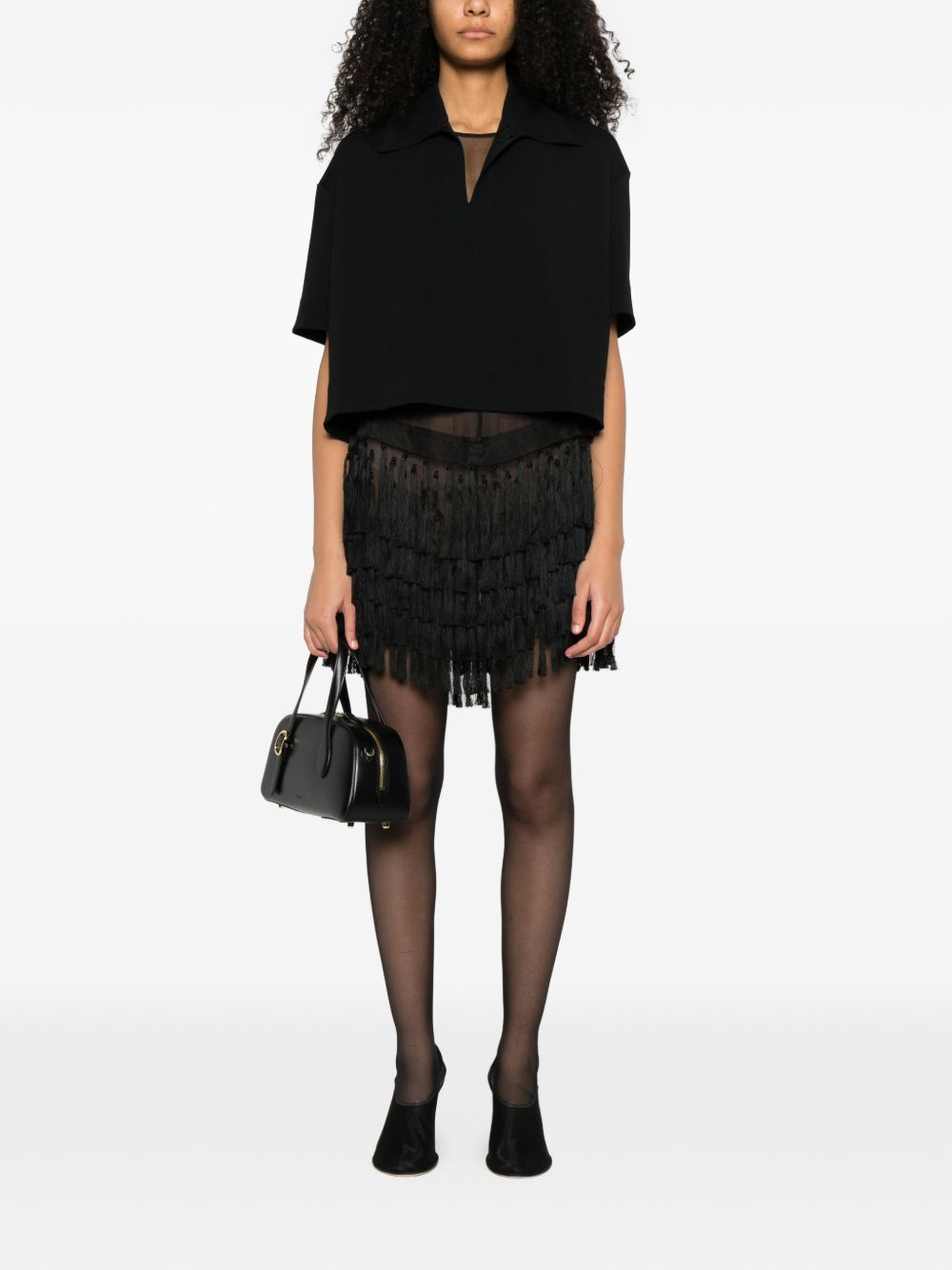 Jil Sander Women Cropped Polo Shirt