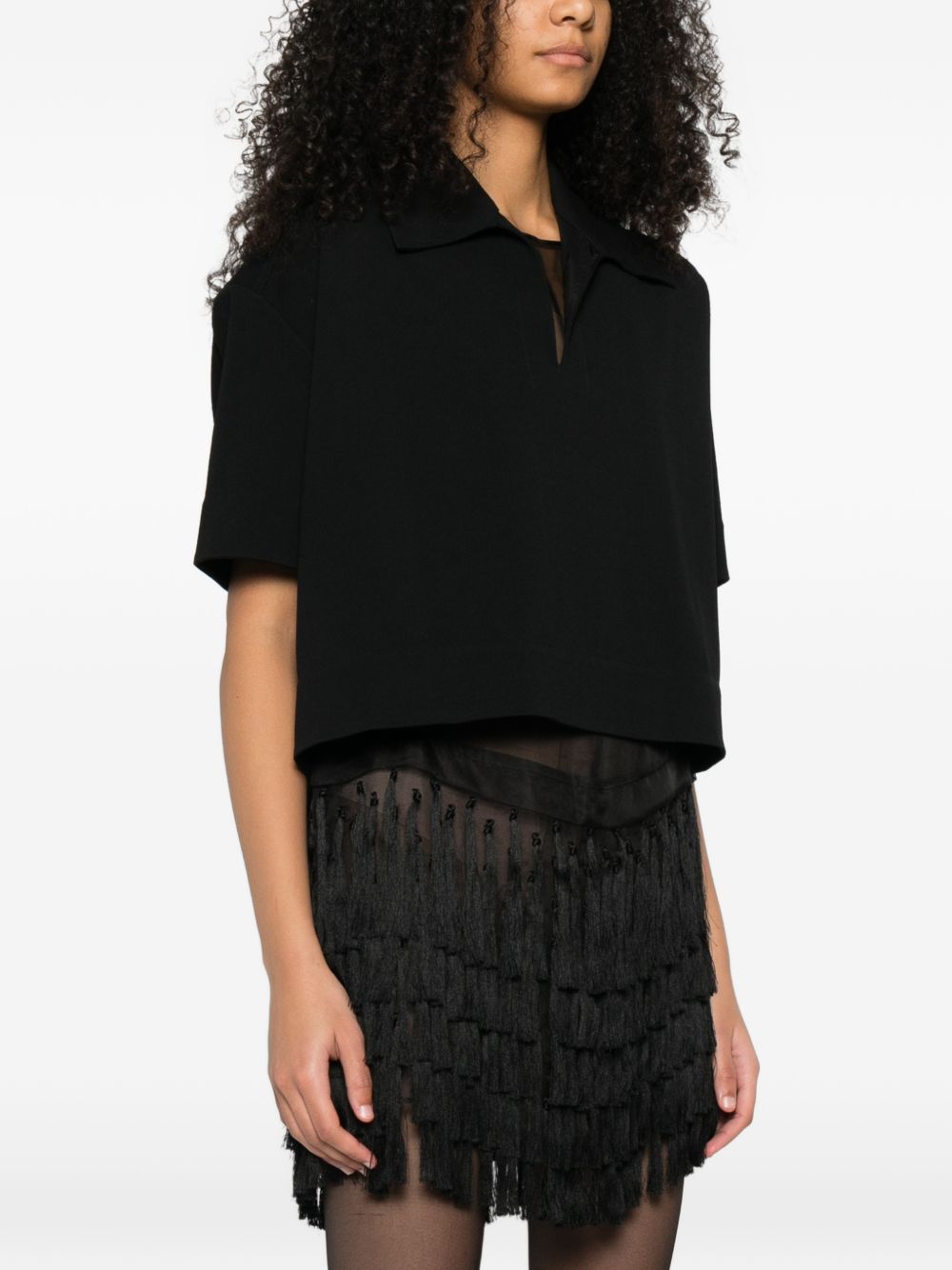 Jil Sander Women Cropped Polo Shirt