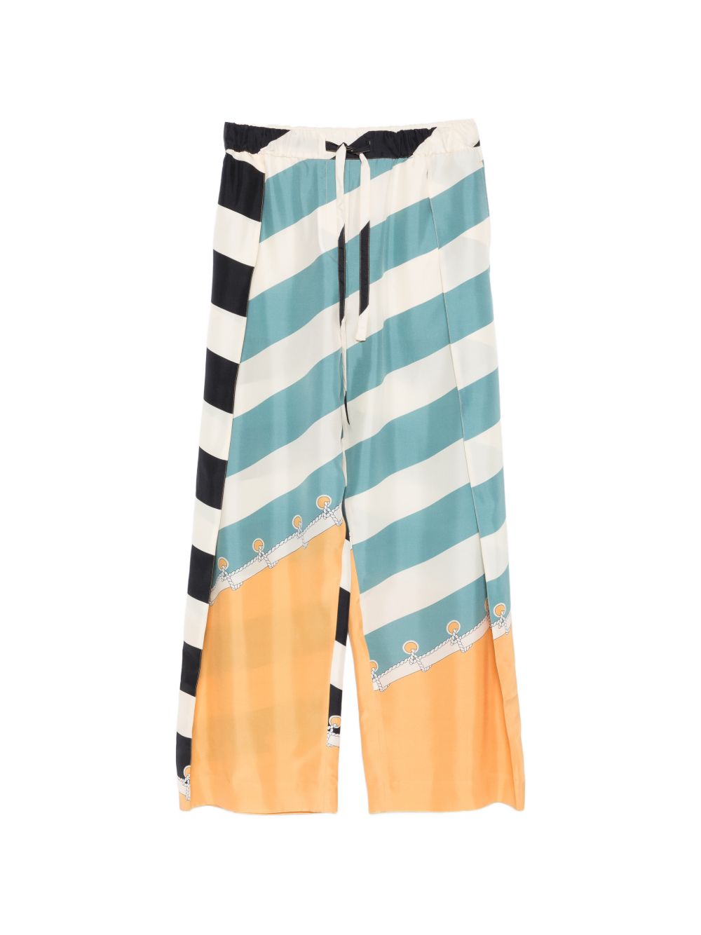 Loewe Women Printed Silk Trousers
