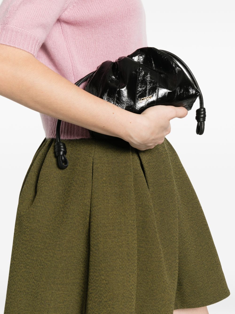Loewe Women Flamenco Leather Mini Clutch